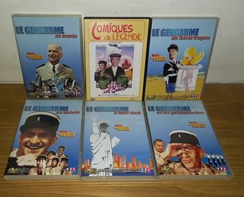 Lot 6 dvd , 5 les gendarmes de Saint tropez + la soupe aux choux