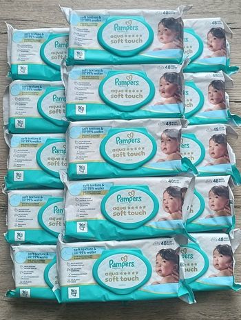 Lingettes pampers soft touch