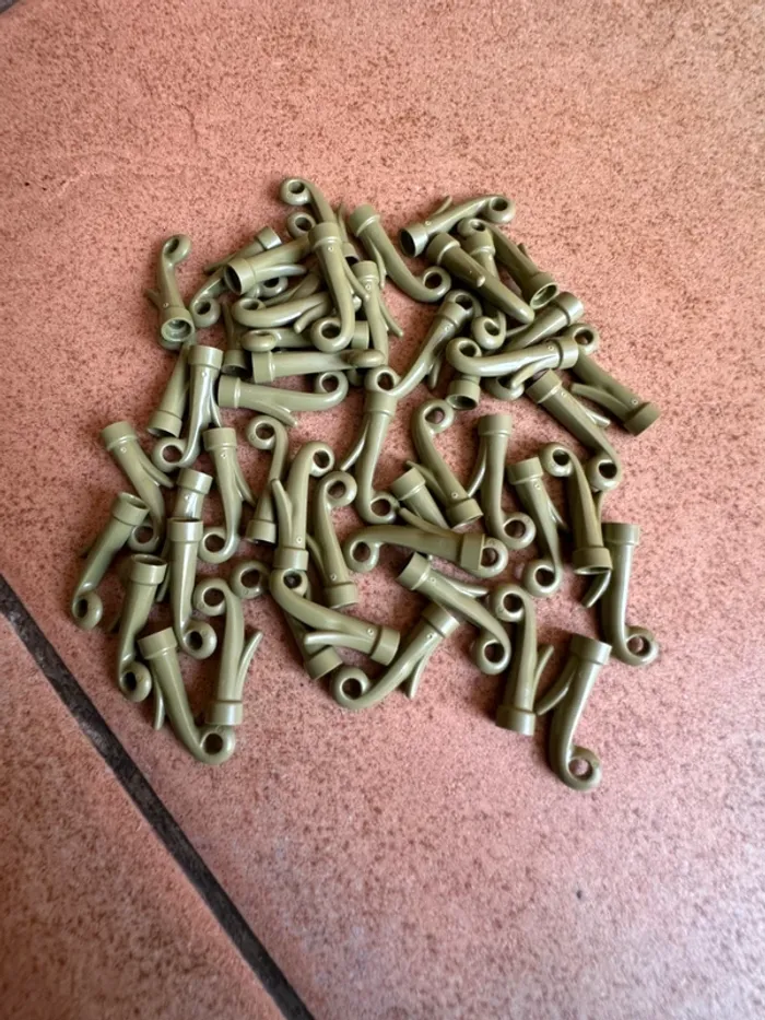 50 Lego Plant Grass Stem ref 15279 Olive green jamais utilisé - photo numéro 4