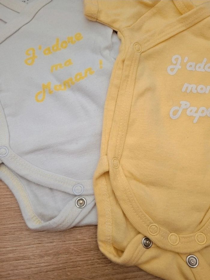 Lot bodies bébé naissance - photo numéro 4