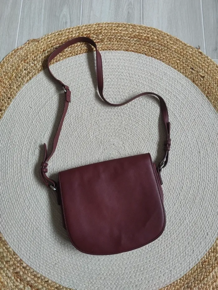 Sac bandoulière bordeaux
