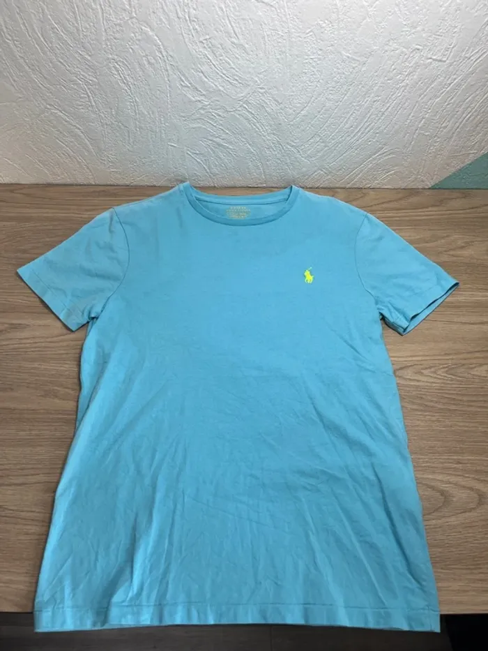 T-shirt Ralph Lauren - couleur bleu clair - taille S - photo numéro 4