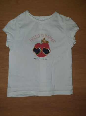 T-shirt 12 mois manches courtes