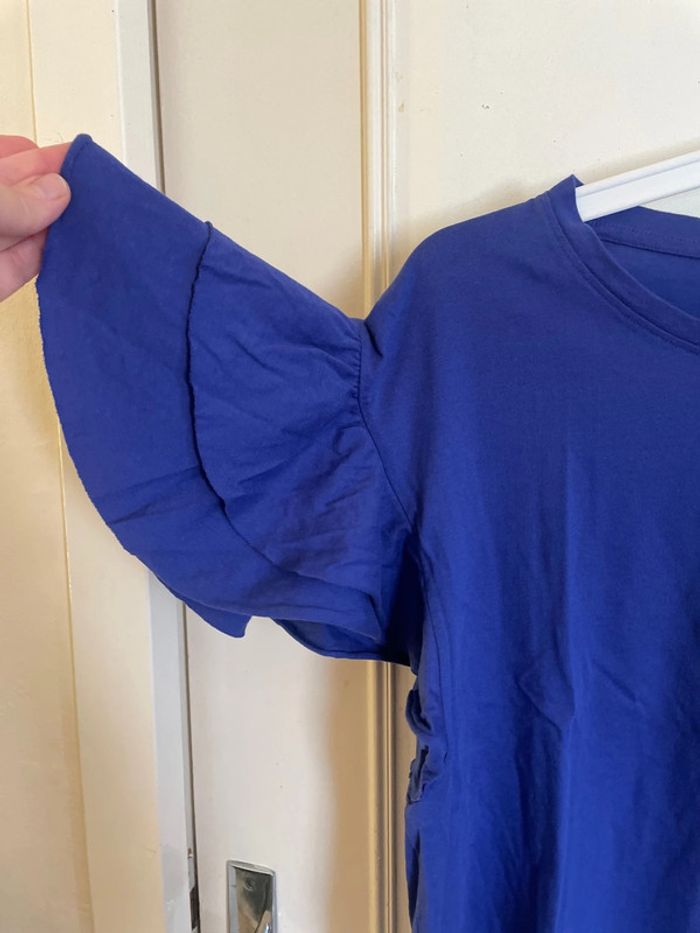 T-shirt bleu roi - photo numéro 2