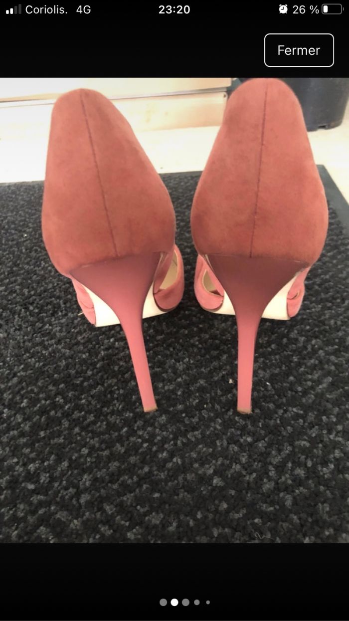 Escarpins rose/ talons aiguilles - photo numéro 2