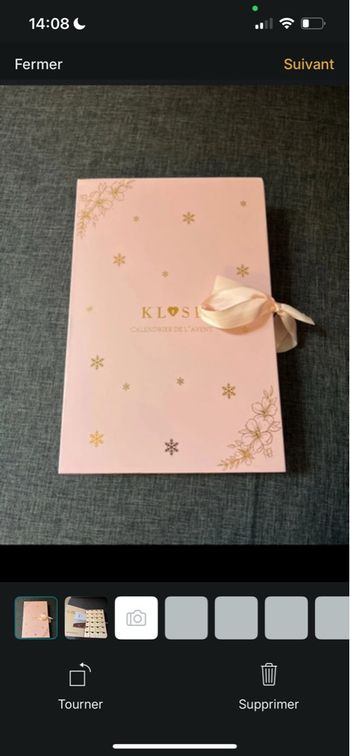 Calendrier l’avent bijoux argentés