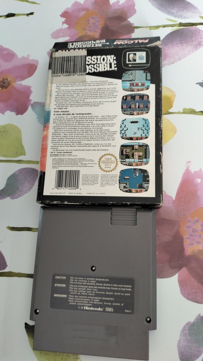 Jeu Nintendo NES : Mission Impossible - photo numéro 2