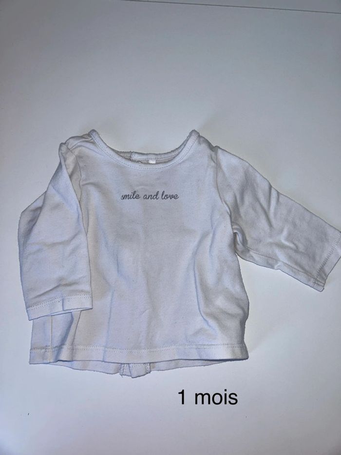 Tee shirt 1 mois