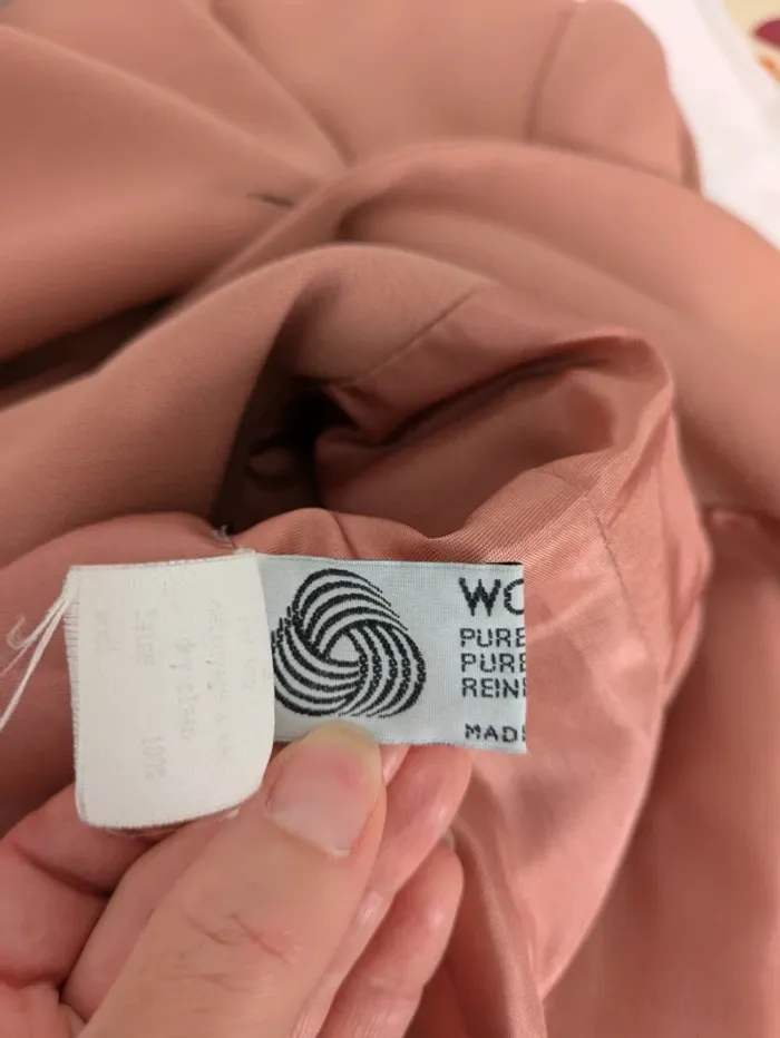 Veste vintage brodée en laine woolmark - Fabrice Karel - taille 40 - photo numéro 8