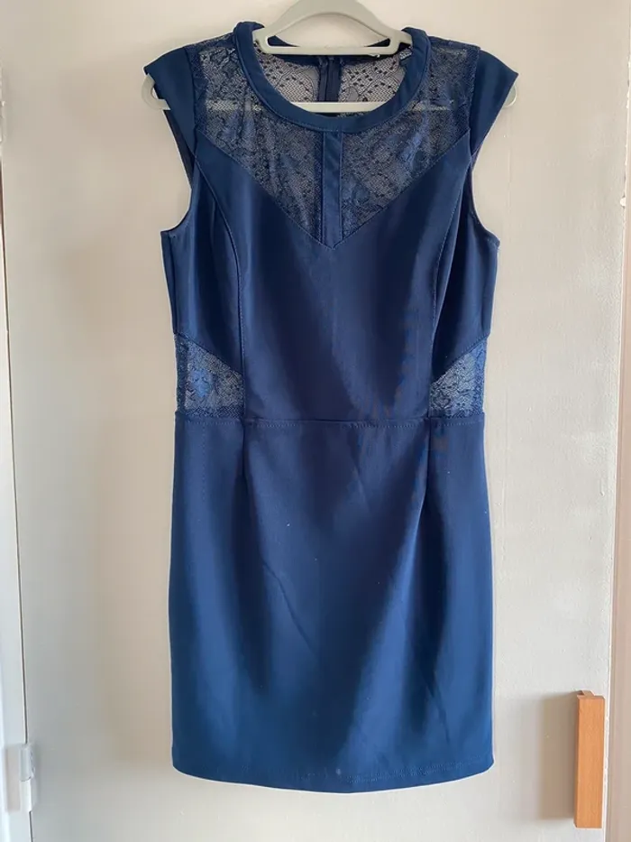 Robe moulante bleu Jennyfer
