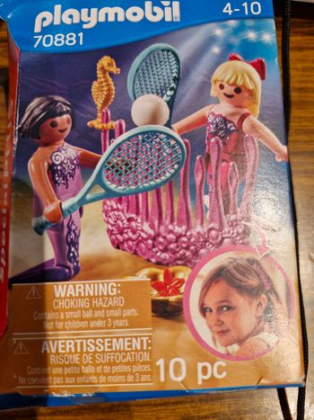 Playmobil sirène tennis