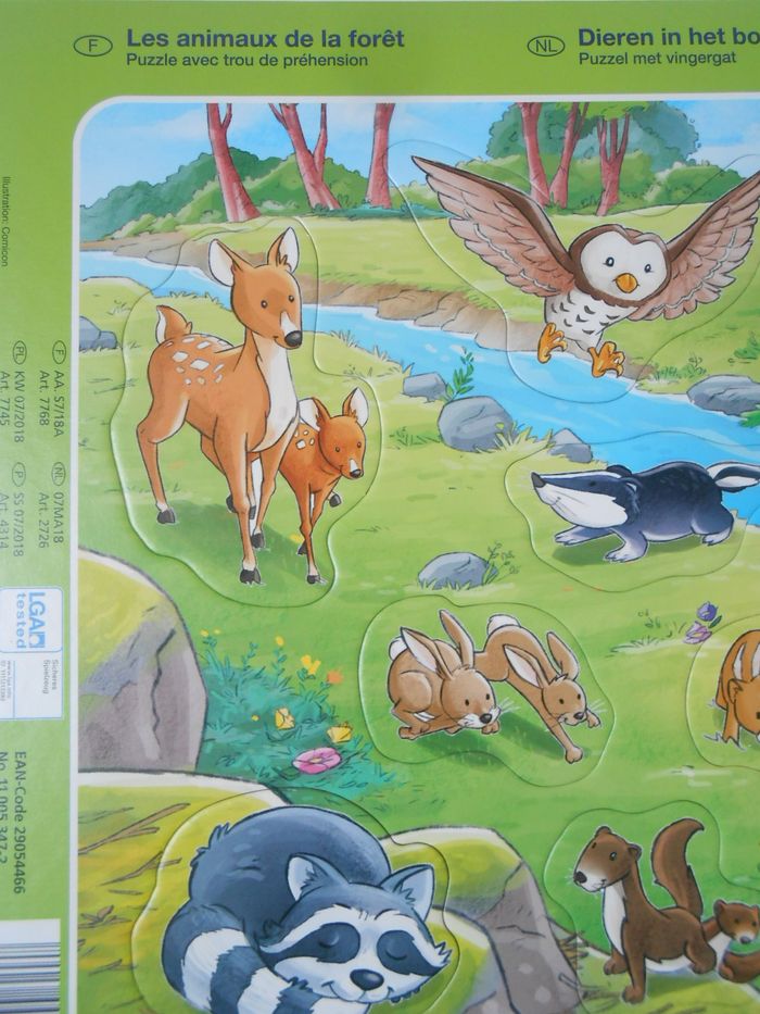 Lot de 2 puzzles animaux 18 mois - photo numéro 4