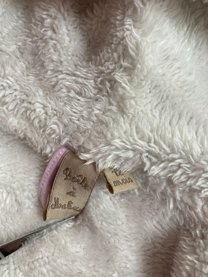 gilet zippé à capuche fille 12 mois - photo numéro 4