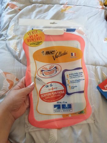 Kit Ardoise velleda et 5 feutres effaçables