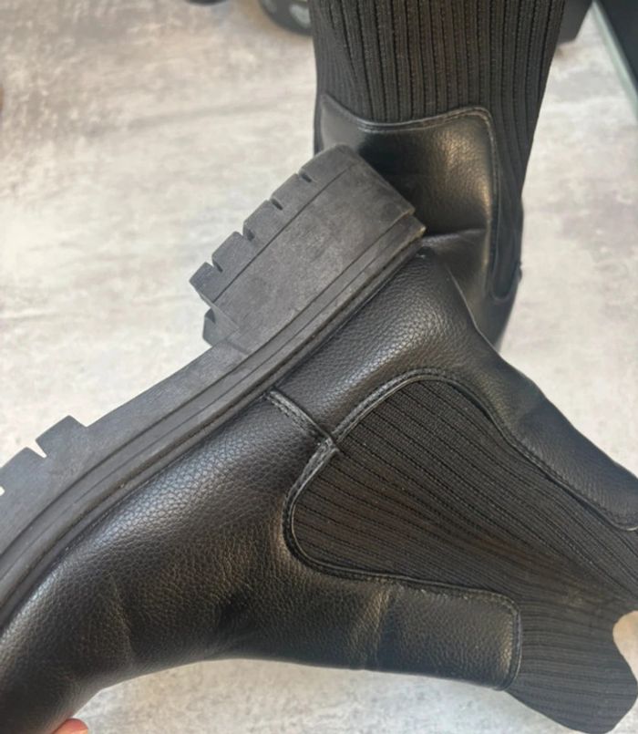 Bottines noirs femme taille 40 - photo numéro 5