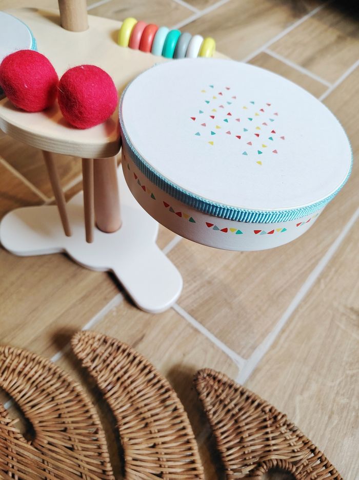 🥁Batterie en bois marque Vertbaudet - photo numéro 2