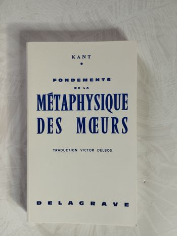 Métaphysique des mœurs