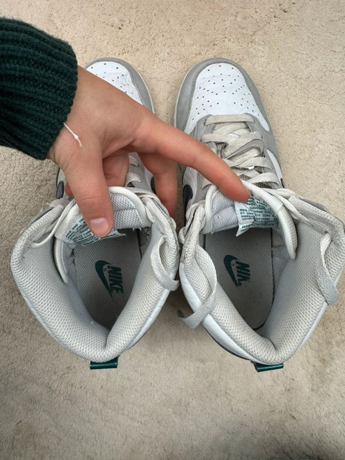 Nike Dunk High Rétro Grey Fog Taille 40 - photo numéro 10