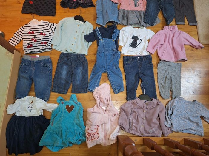 Lot vêtements hiver bébé fille 9 mois - photo numéro 2