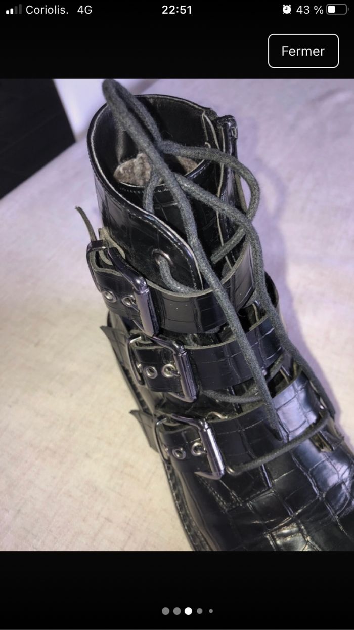 Bottes/ boots noires - photo numéro 4