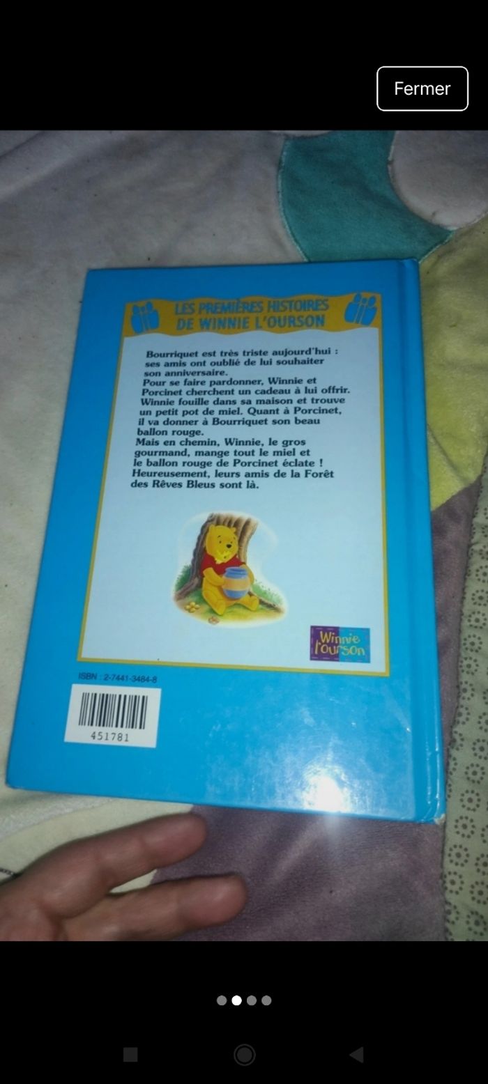Livre Winnie l'ourson j52 - photo numéro 2