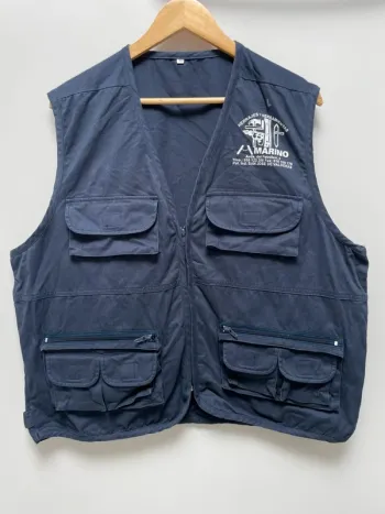 Utility vest navy blue Mens size 50 XL