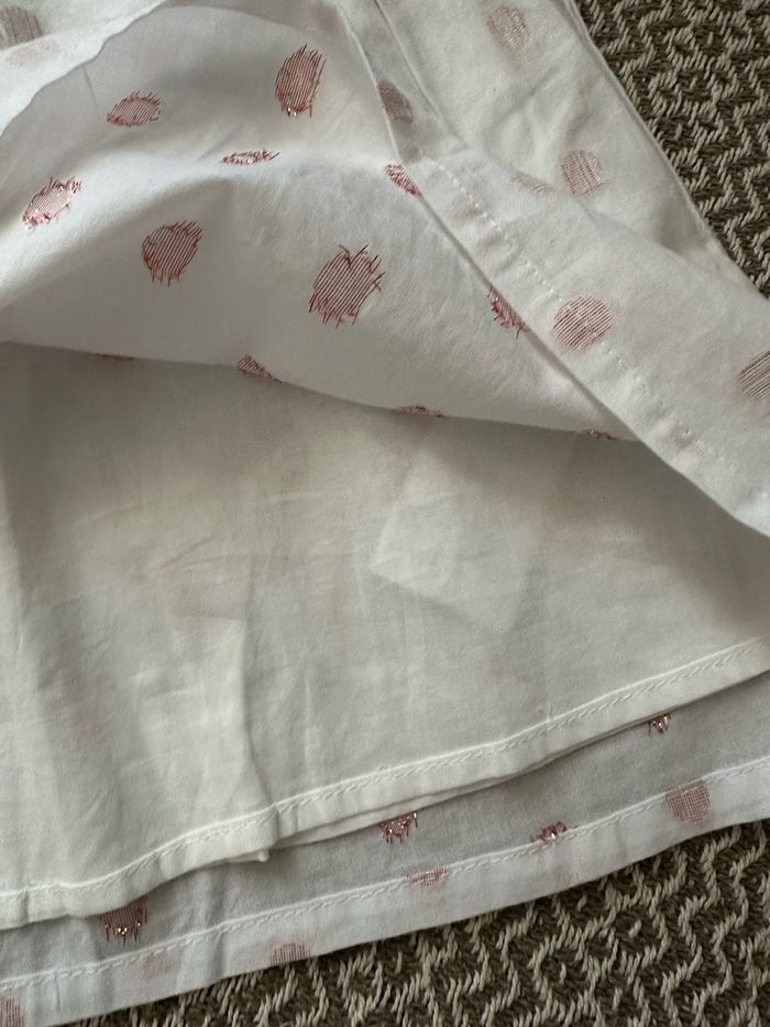 Haut blouse sergent Major taille 9 ans blanc/rose très bon état - photo numéro 4