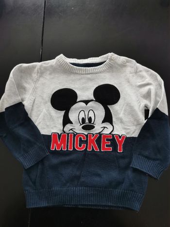 Pull Mickey T18/24 mois