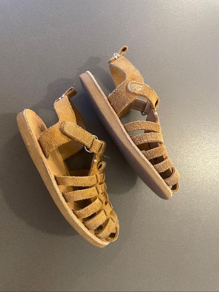 Sandale cuir garçon Zara taille 23 - photo numéro 3