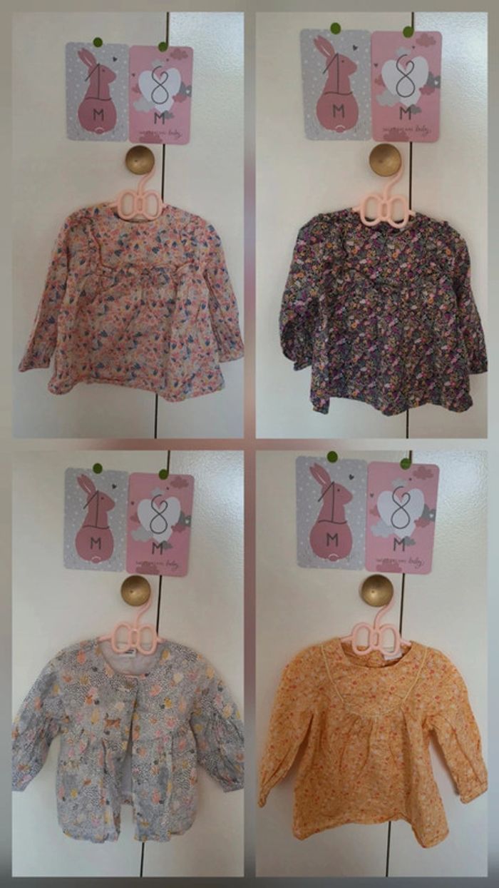 Lot de 4 blouses 🌟 18 mois