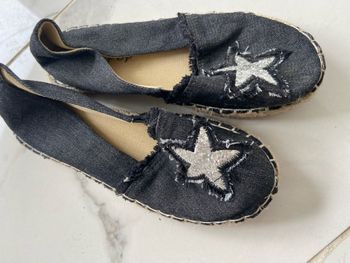 Ballerine étoile noir enfant