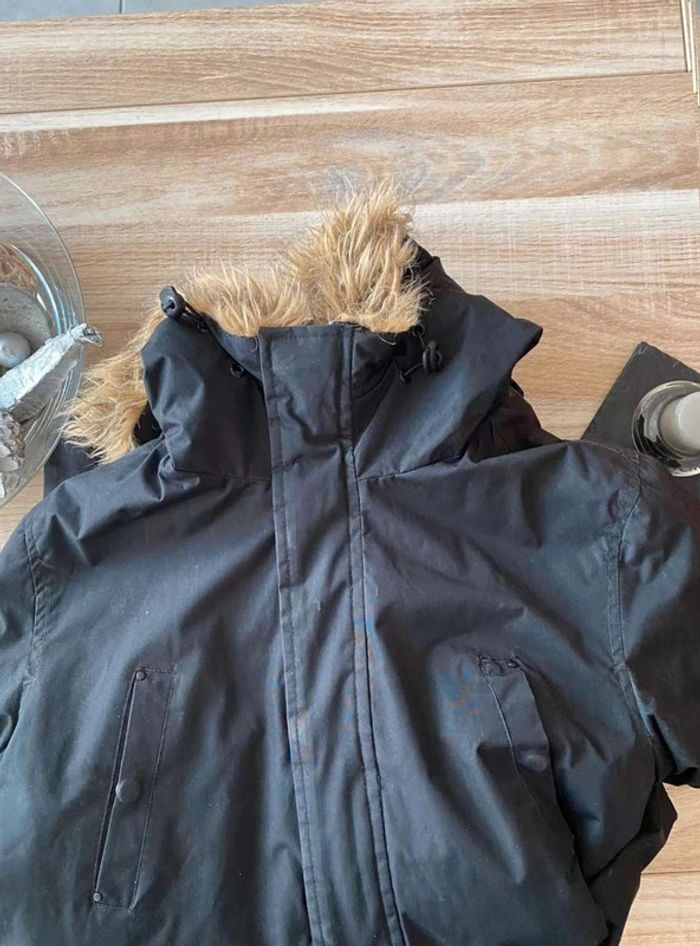 parka avec fausse fourrure camps united noir - photo numéro 2