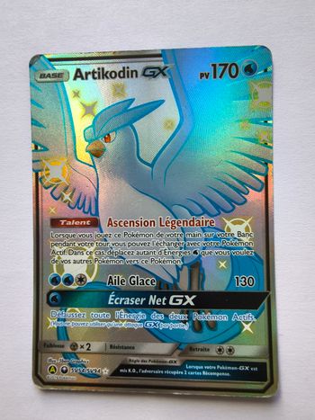 Carte Pokémon Artikodin GX SV54