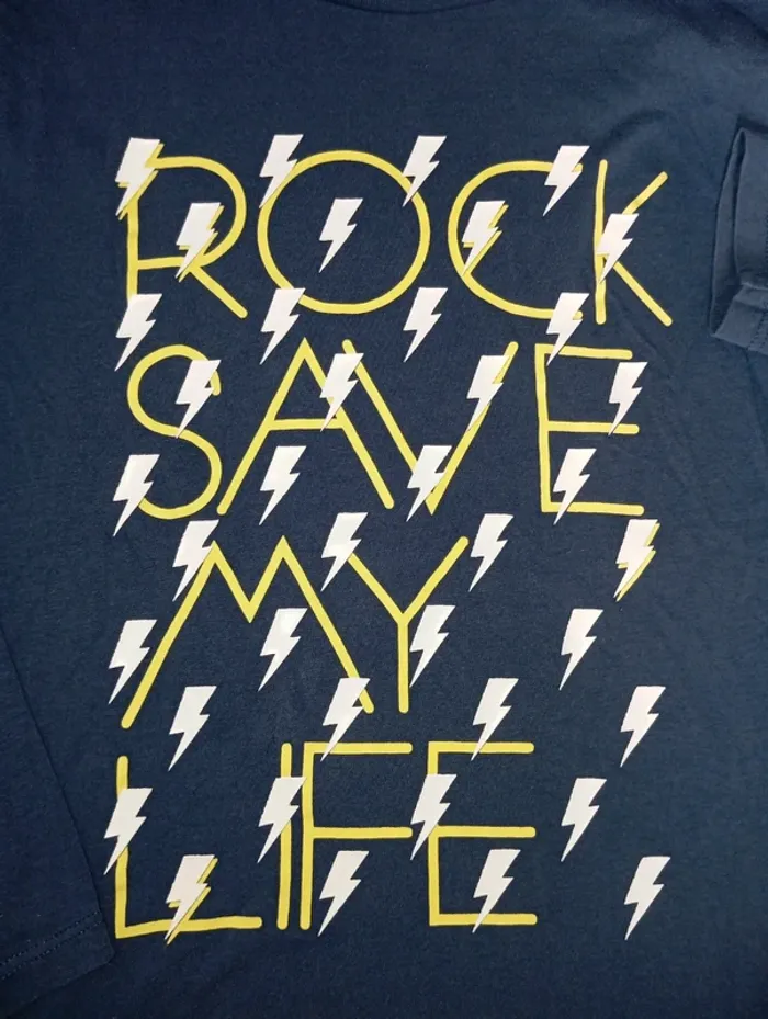 T-shirt manches longues Rock save my life 7/8 ans - photo numéro 2