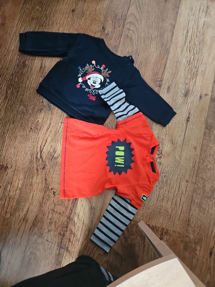 Lot 2 t shirt manches longues