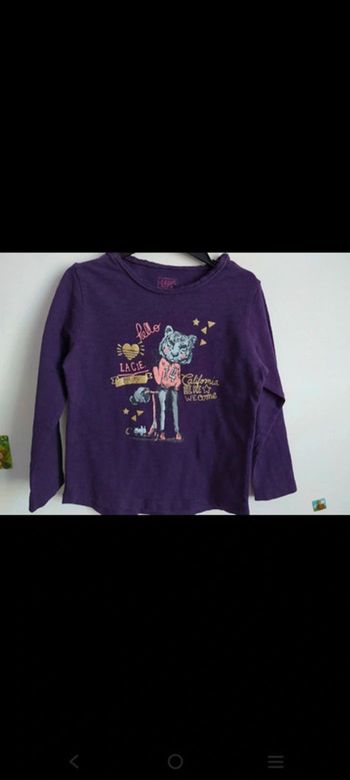 Haut prune LCDP 4 ans
