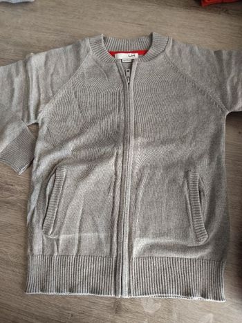 Gilet zippé 8 ans garçon