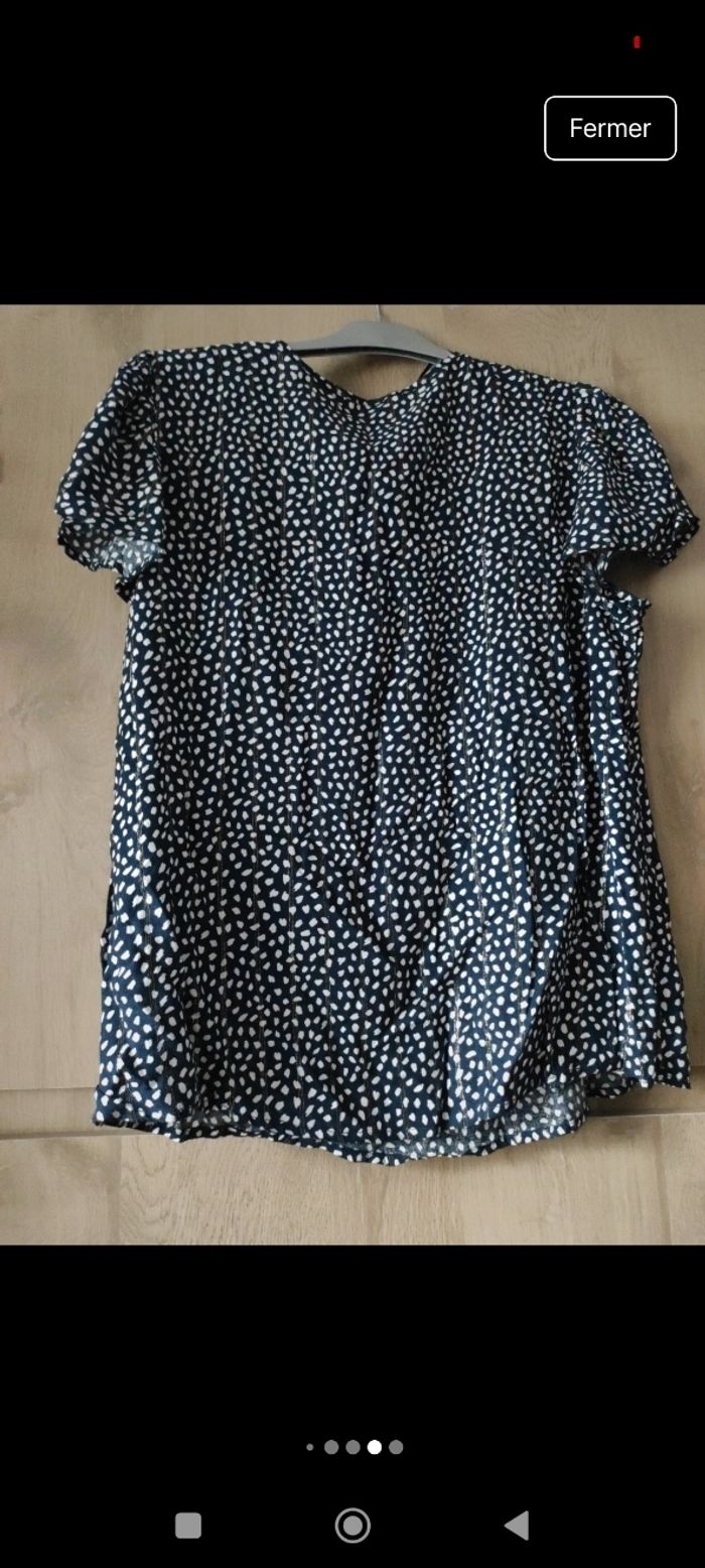 Blouse neuve femme Camaïeu imprimé - photo numéro 5