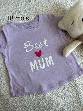 T shirt fille 18 mois