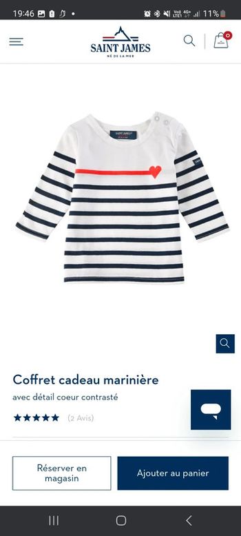 Coffret cadeau marinière Saint James