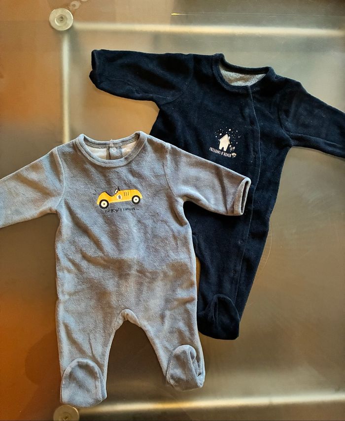 Pyjamas 1 mois en velours