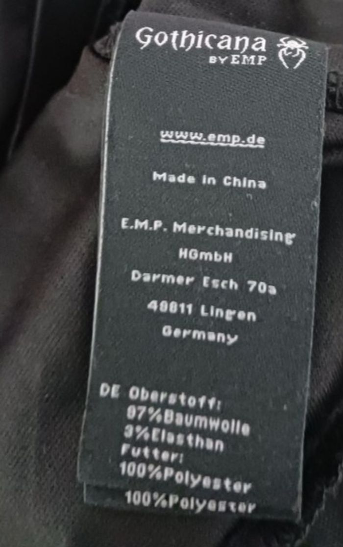 Robe Gothicana by EMP, évasée - beige, noir - photo numéro 6