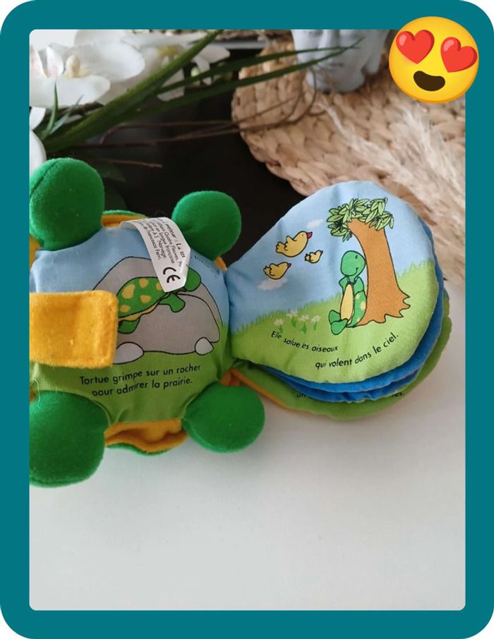 Péluche/Livre à moteur pour bébé: La Tortue🎁🐢 - photo numéro 3
