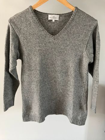 Pull gris en laine Camaïeu taille 1
