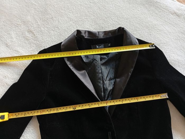 Veste/ Blazer en velours noir. K-zell 38 - photo numéro 10