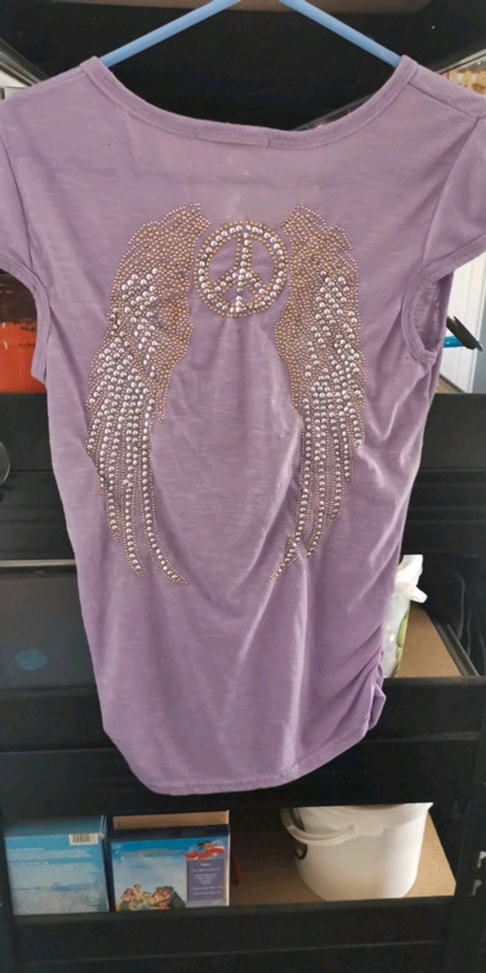 Haut violet aile d'ange - photo numéro 2