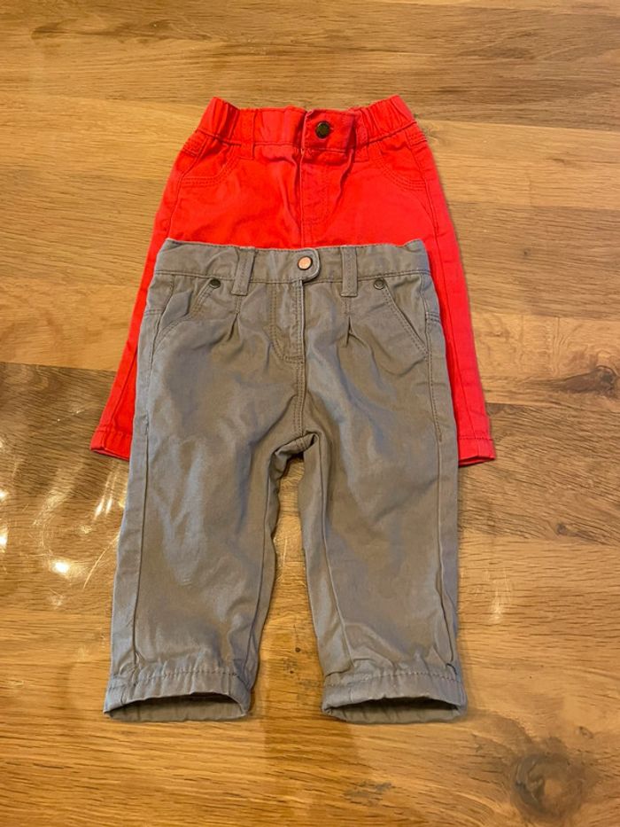 Lot de 2 pantalons fille 3 mois