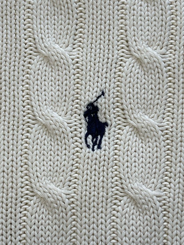 Pull torsadé col rond Ralph Lauren femme taille M - photo numéro 3