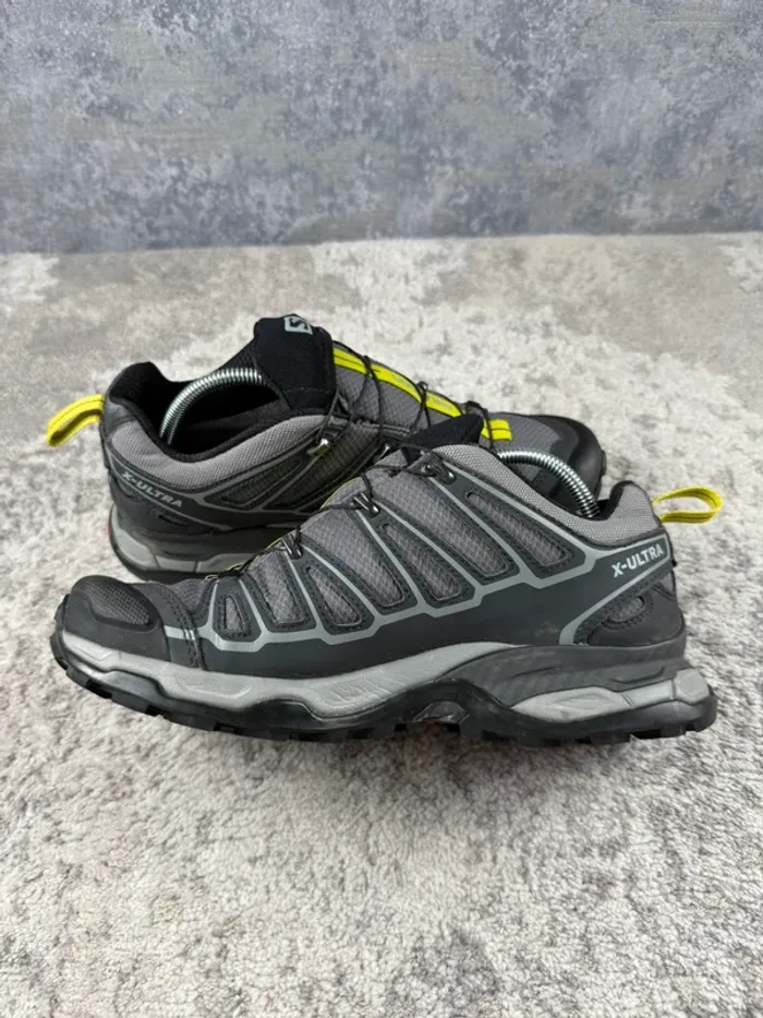 Salomon X Ultra 2 Gore-Tex - Black & Grey & Yellow - photo numéro 7