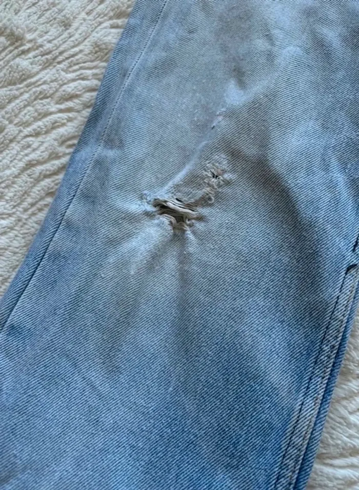 Jean Lévis 501 USA vintage 90s coupe droite bleu clair taille W30 M/40 - photo numéro 8